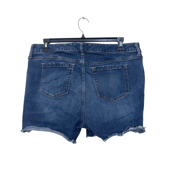 Torrid Denim Womens Distressed Frayed Hem Jean Shorts Size 18 - Picture 10 of 10